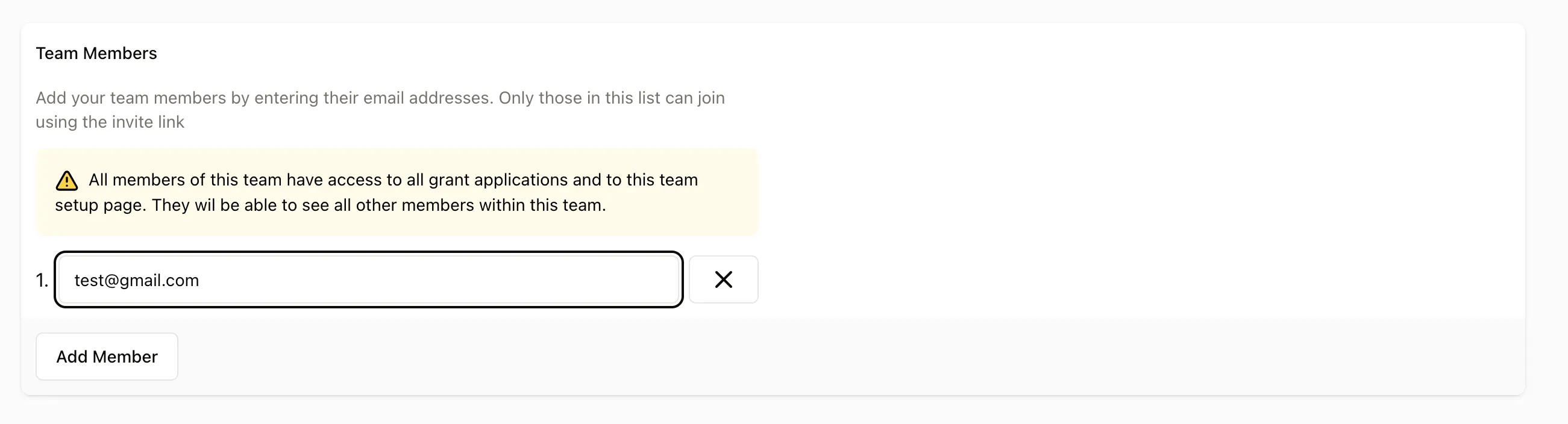 Add team members