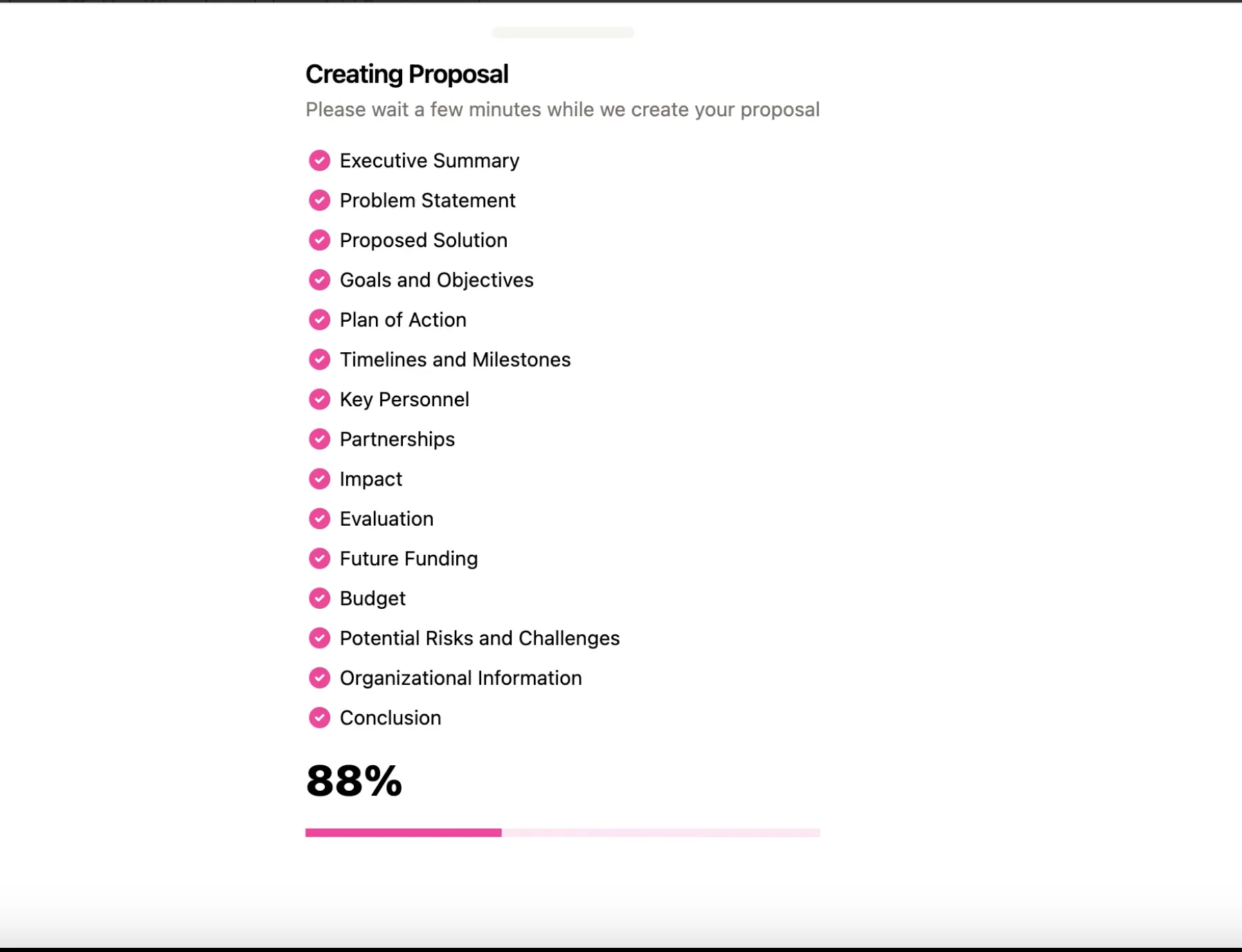 Generating Grant